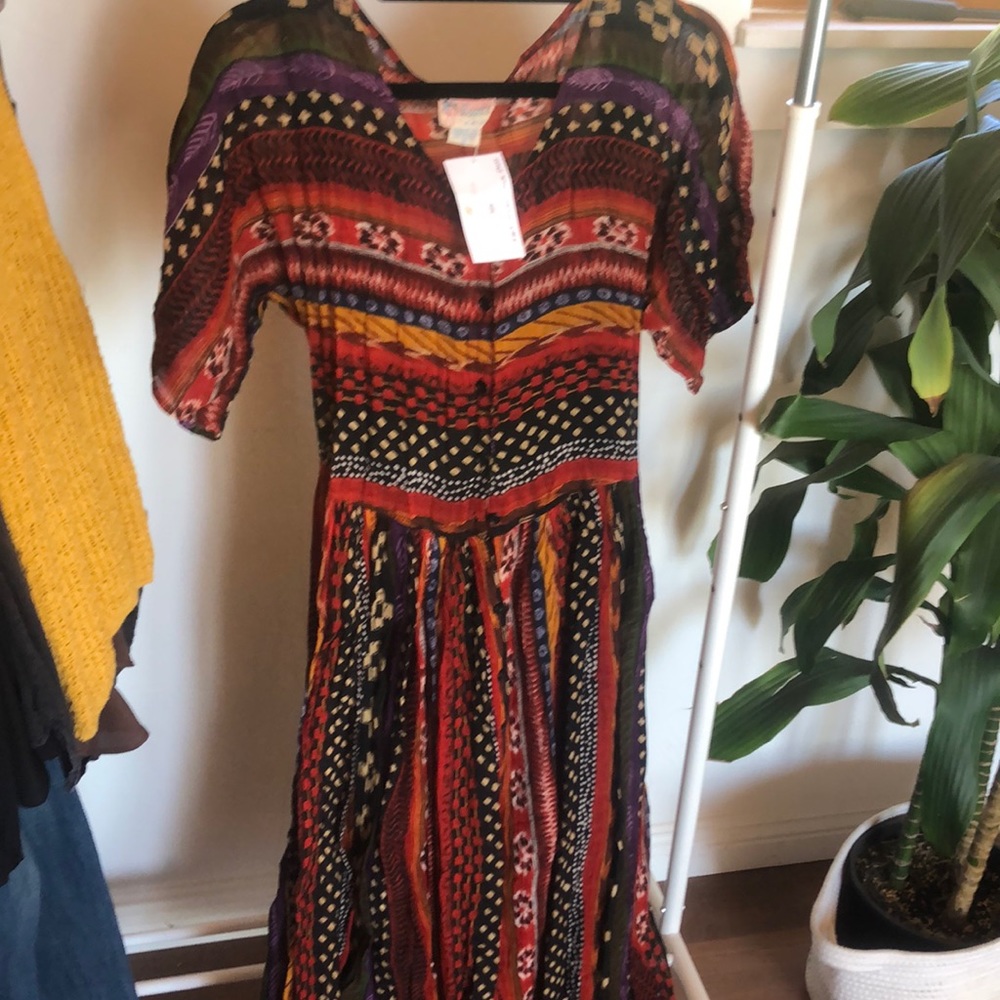 Vintage Indian Boho Dress
